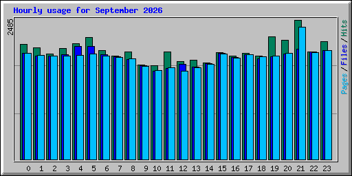 Hourly usage for September 2026